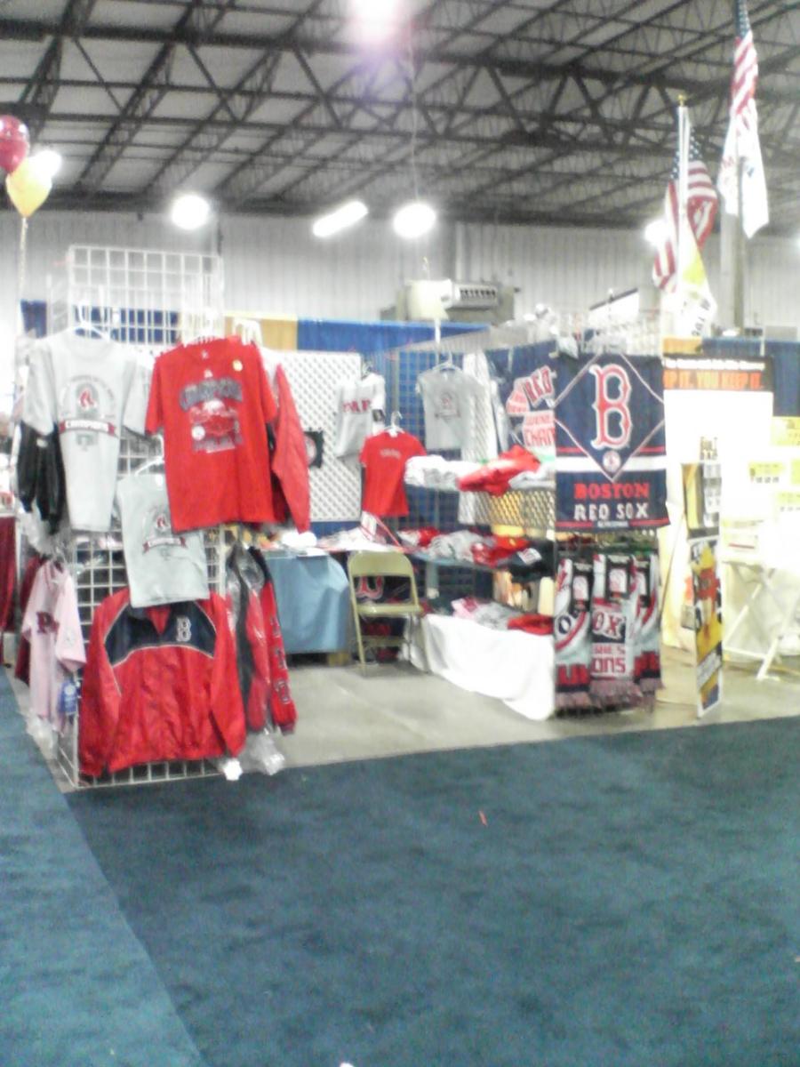 Outdoor festival tent setup